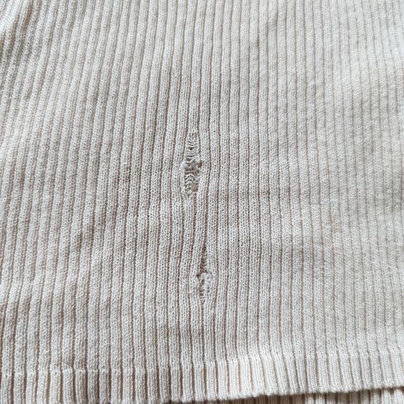 Sandro Peach Ribbed Lace Up - Picture 5 of 6